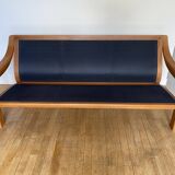 60s sofa Scandinavian Danish teak Poul Jeppesens Møbelfabrik 3 seater velvet stone Frey