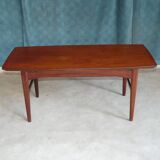 Scandinavian teak coffee table monte and drop, denmark 1960
