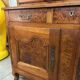 Bressan buffet with two bodies from the Louis XV period in walnut and elm.