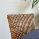 4 vintage rattan chairs