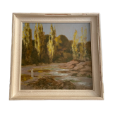 Orientalist painting rc quesnel robert morocco 1940 painting