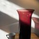 Purple blown glass vase