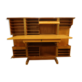 Bureau malle Magic Box design bois placage