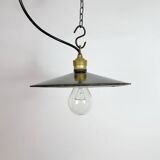 Industrial Dark Blue Enamel Light, 1930s