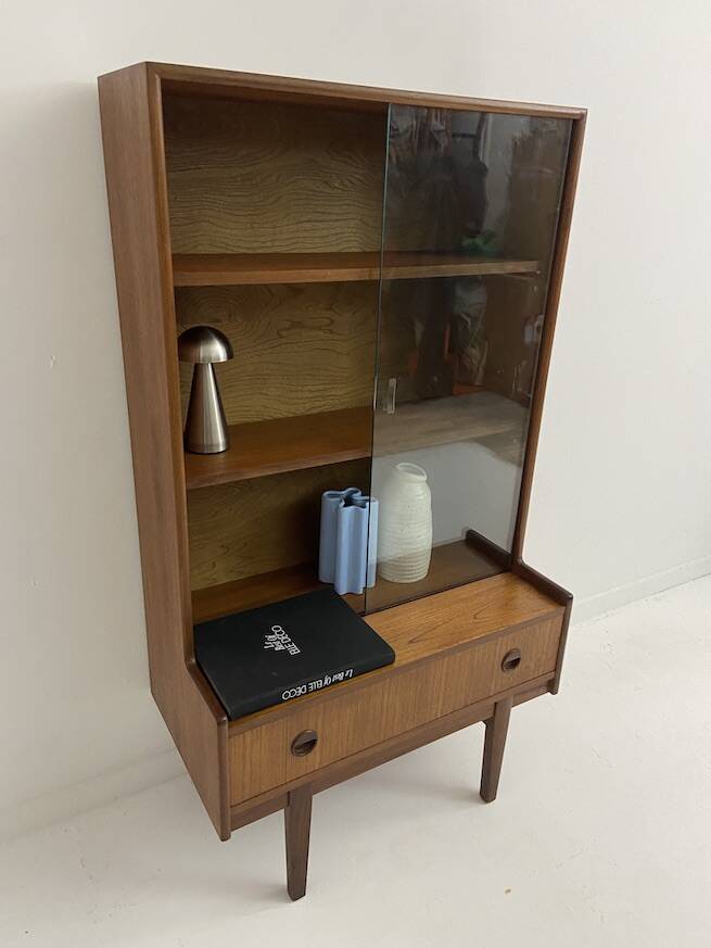 vintage glass library