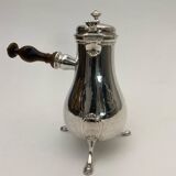 Tripod chocolate jug in silver from the 18th century Farmers General 378 grams