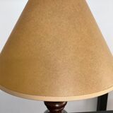 Vintage lamp in turned wood