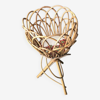 Rattan plant holder