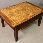 Coffee Table with Old Parquet Top