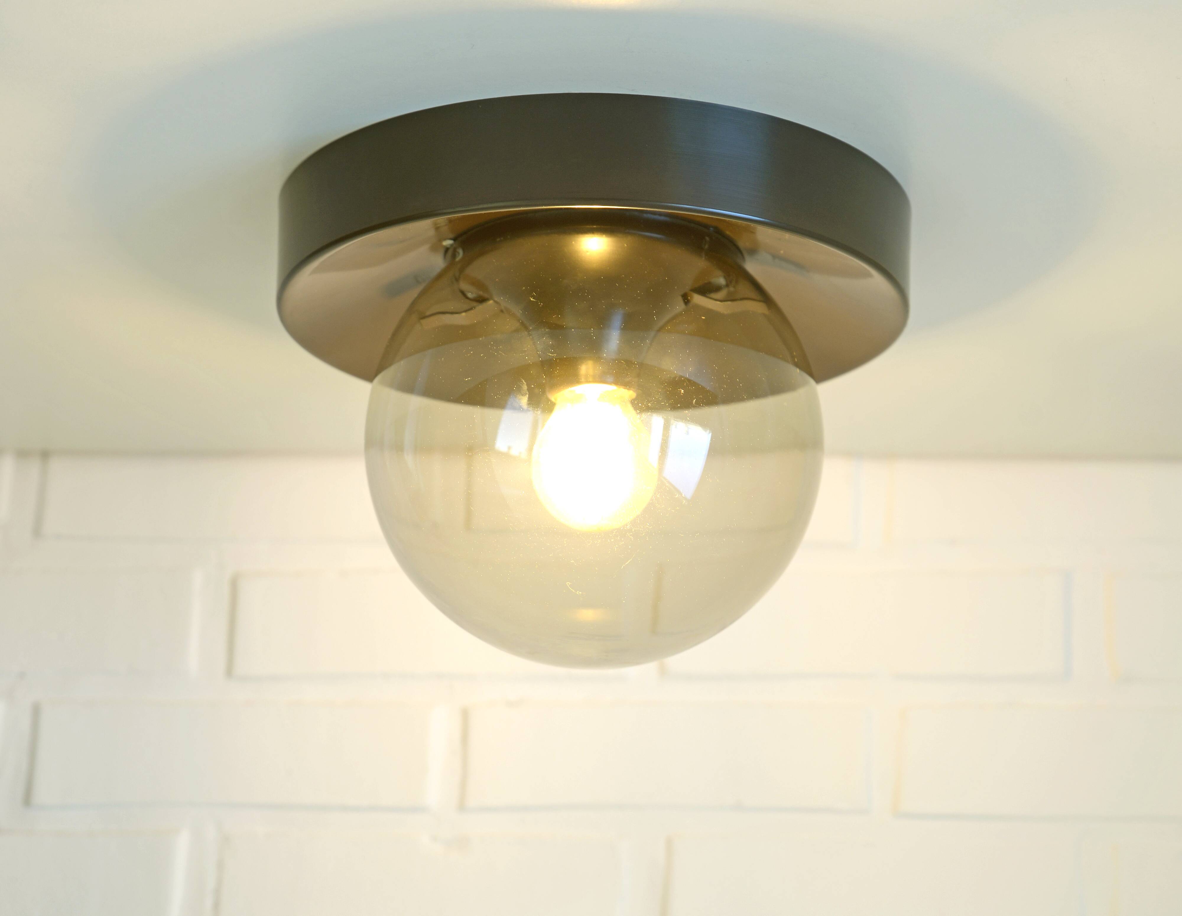 Vintage sconce flush mount mid-century ceiling light space age style 1980's