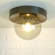 Vintage sconce flush mount mid-century ceiling light space age style 1980's