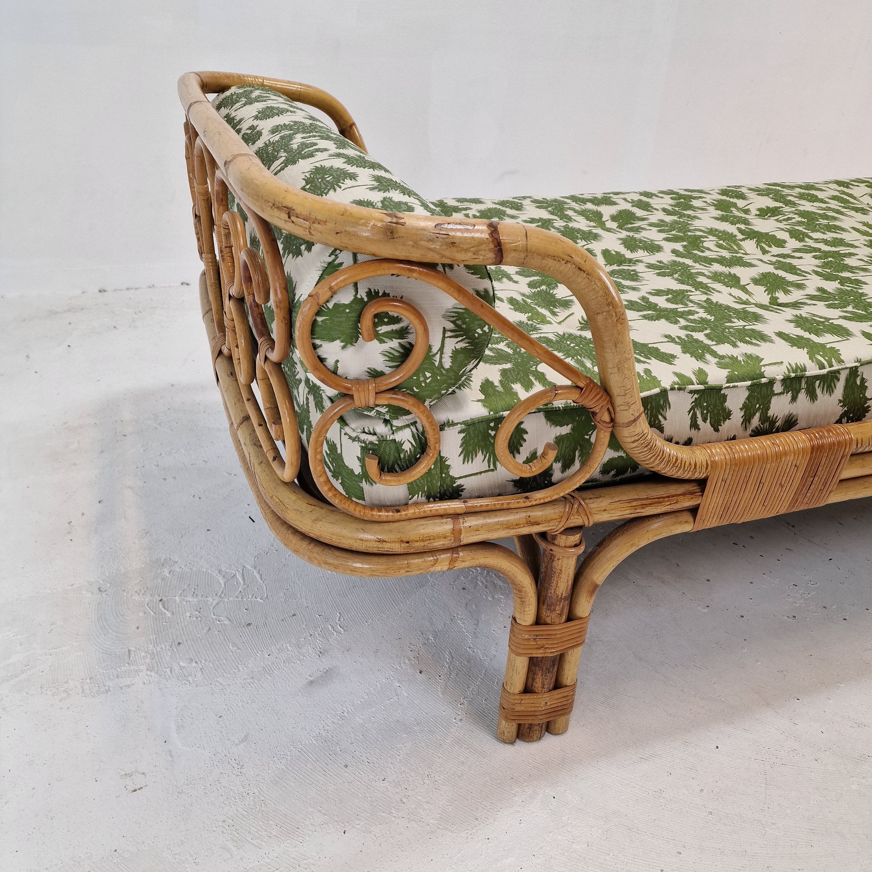 Italian Bamboo Daybed, 1960s