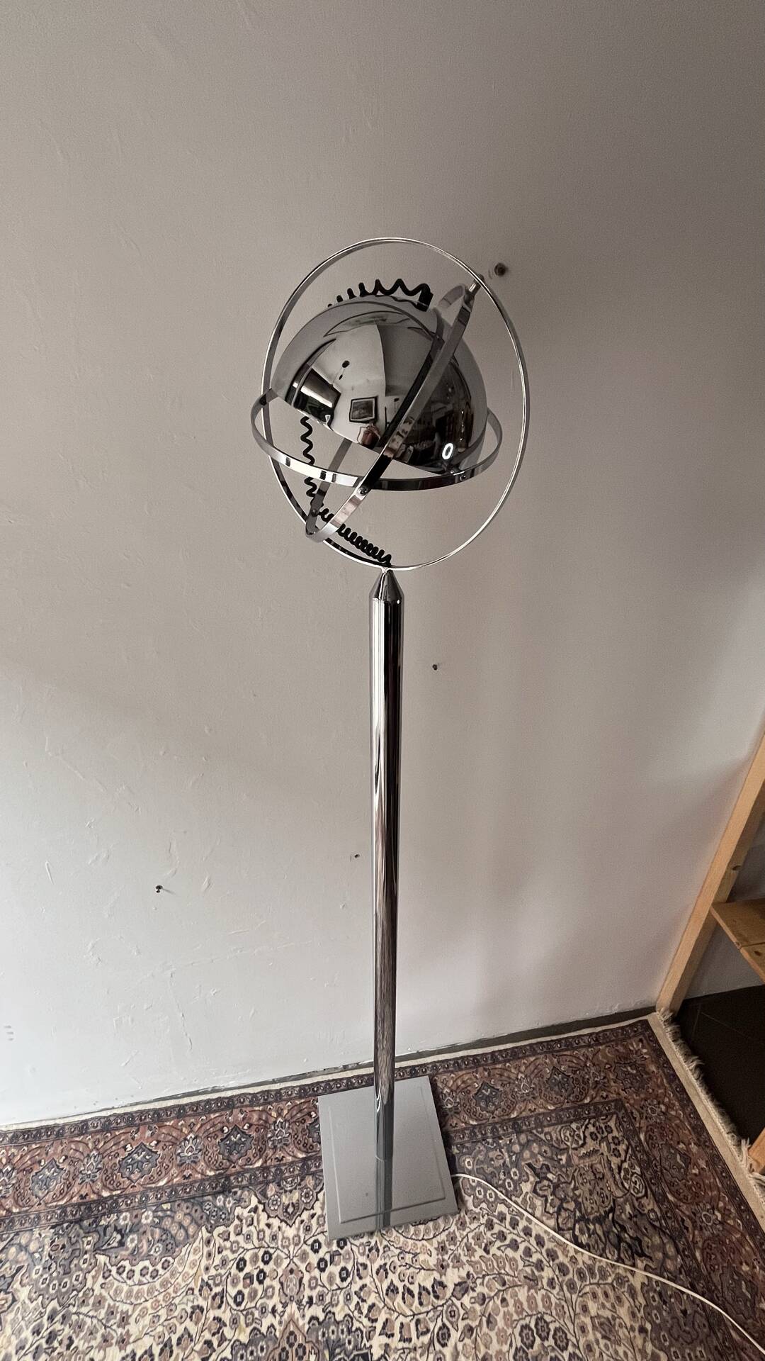 Lampe de sol rare par Peter Bliss, années 1980, style Space Age