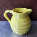 Pot à lait, pichet vintage jaune