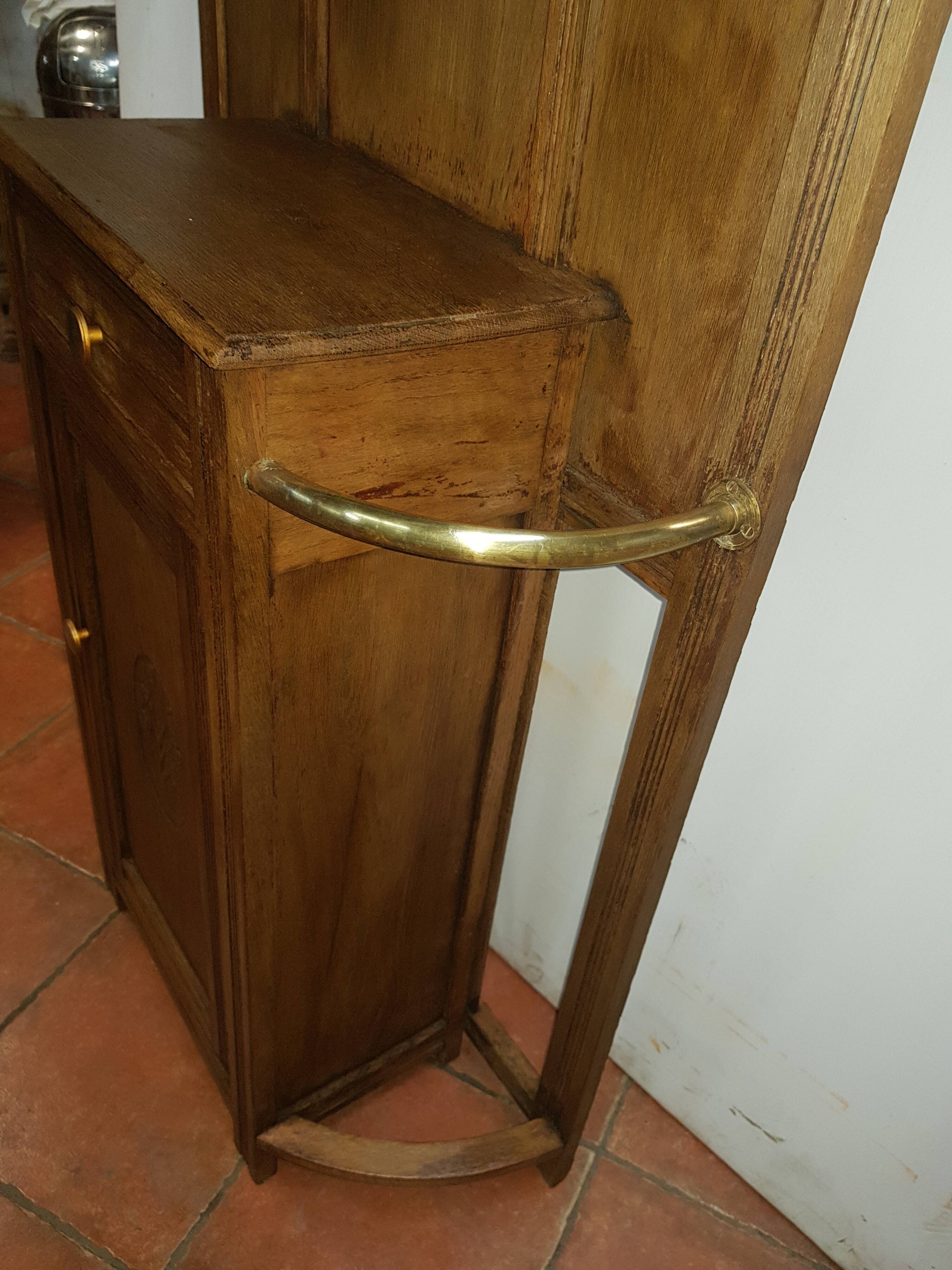 Oak coat rack 1930