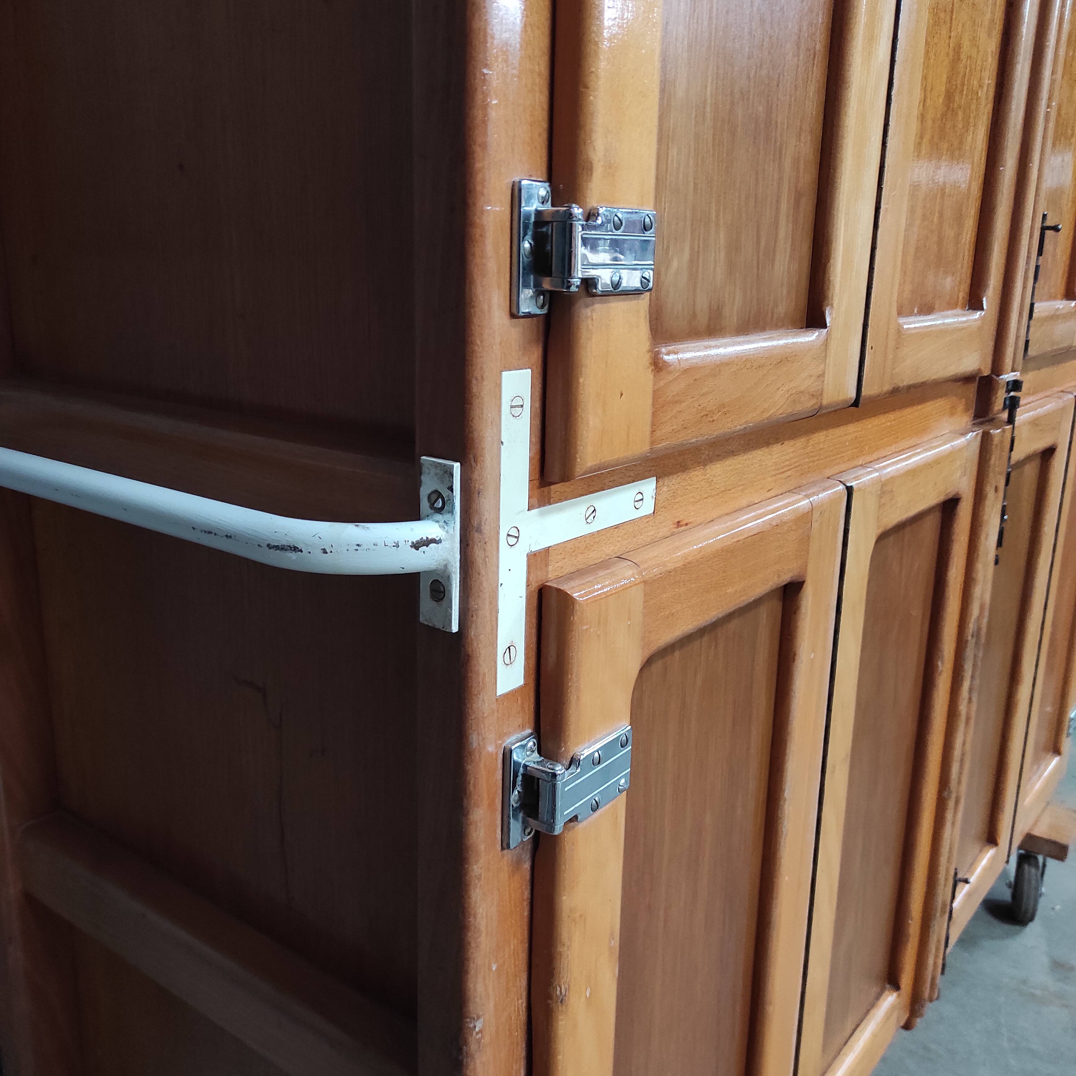 Vintage Bakery Dough Proofing Cabinet | Authentic Wooden Storage