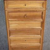 Napoleon III period secretary in a faux walnut chest of drawers