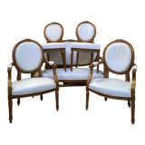 Louis XVI living room in gilded wood