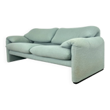 Canapé Cassina Maralunga turquoise / vert conçu par Vico Magistretti