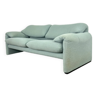 Canapé Cassina Maralunga turquoise / vert conçu par Vico Magistretti