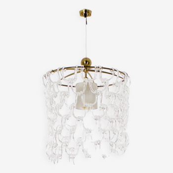 Angelo Mangiarotti style Murano chandelier.