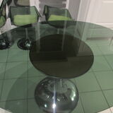 Set table and 6 tulip chairs Roche Bobois 1970