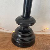 Blackened wood crucifix on base (26 cm)