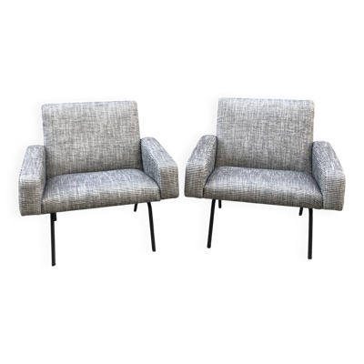 Paire de fauteuils 743 Joseph andré Motte Steiner