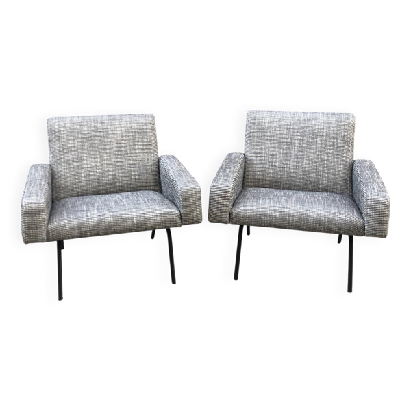 Paire de fauteuils 743 Joseph andré Motte Steiner