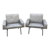 Pair of armchairs 743 Joseph André Motte Steiner