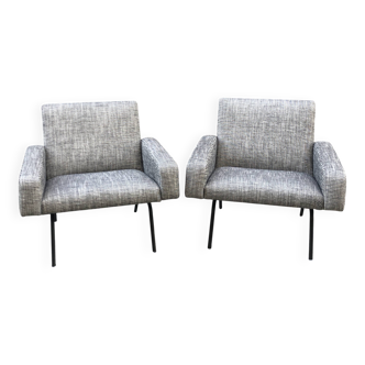 Paire de fauteuils 743 Joseph andré Motte Steiner