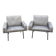 Paire de fauteuils 743 Joseph andré Motte Steiner