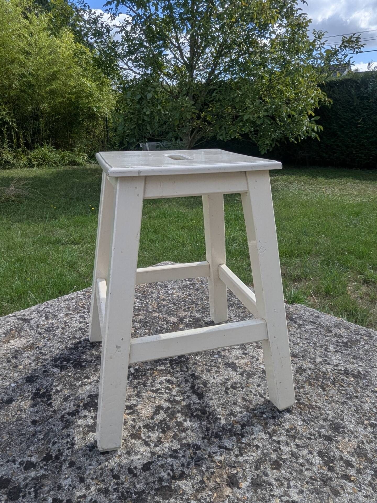 Old kitchen stool workshop 40 60 vintage shabby country chic