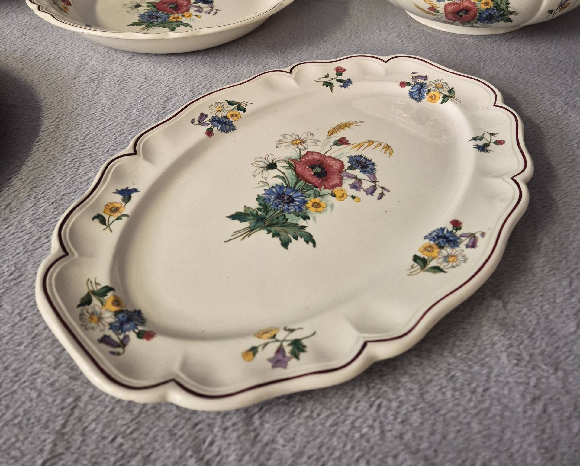 Sarreguemines France Agreste dinnerware service