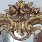Louis XV-style gilded wood mirror - 55x42cm