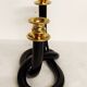 Candelabra "Dorothy Thorpe" in black lucite. USA 1960s.