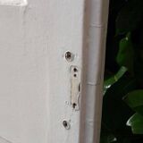 Narrow old paneled molded cupboard door h220x42cm