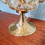 Bubbled glass table lamp, design Helena Tynell, 1970