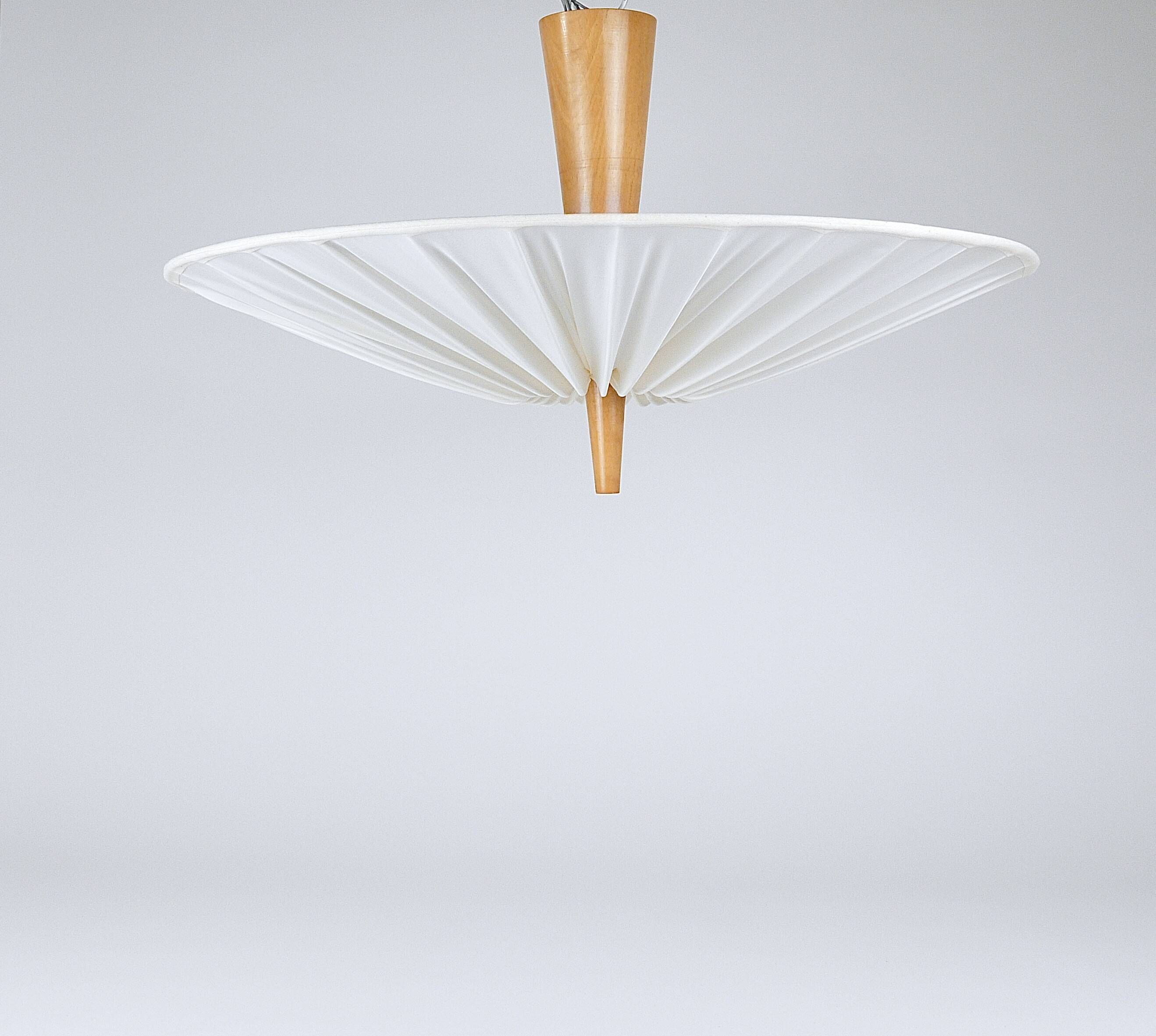 J.T. Kalmar Vienna „Dorn“ Midcentury Ceiling Lamp Flush Mount Uplight, 1950