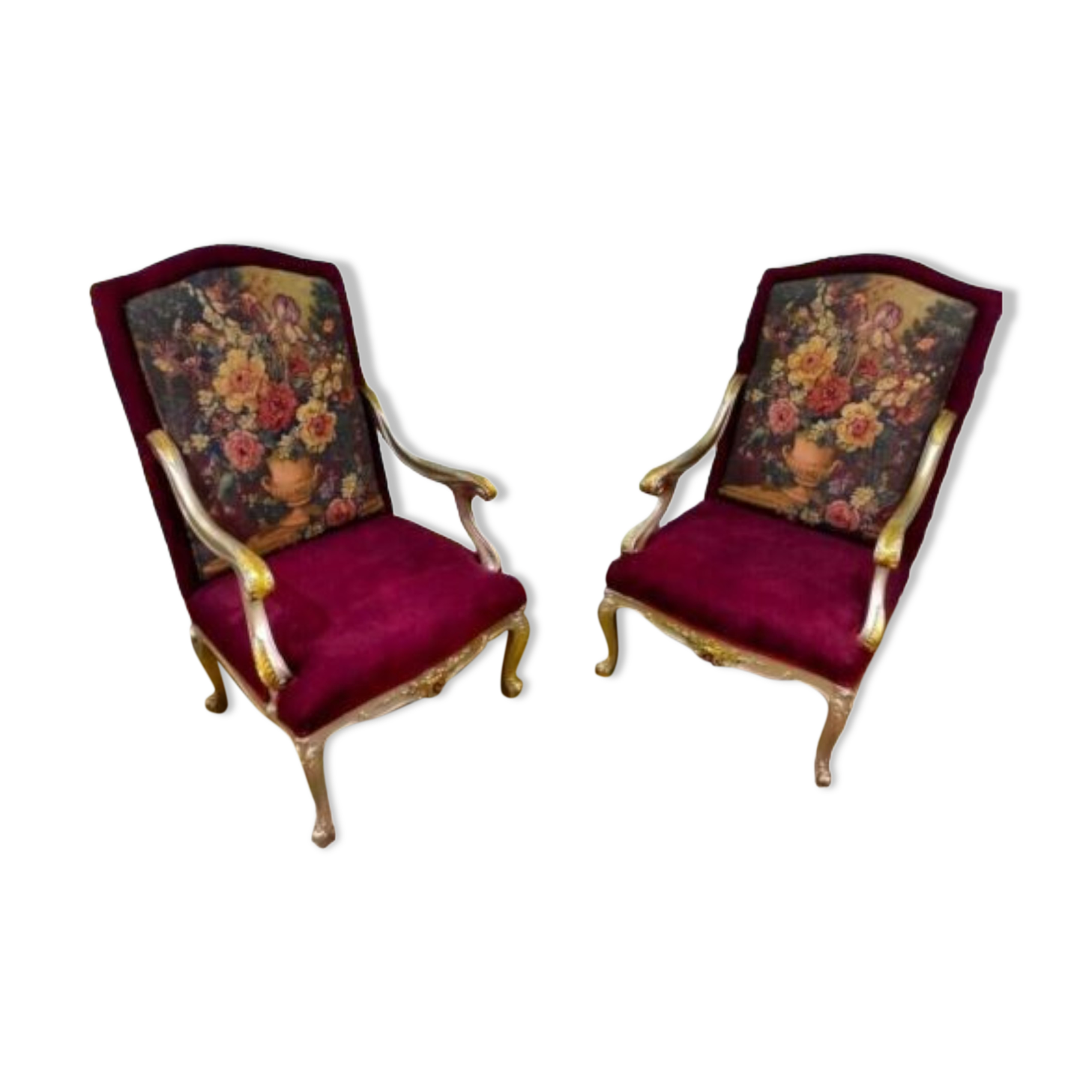 Louis XV style armchairs