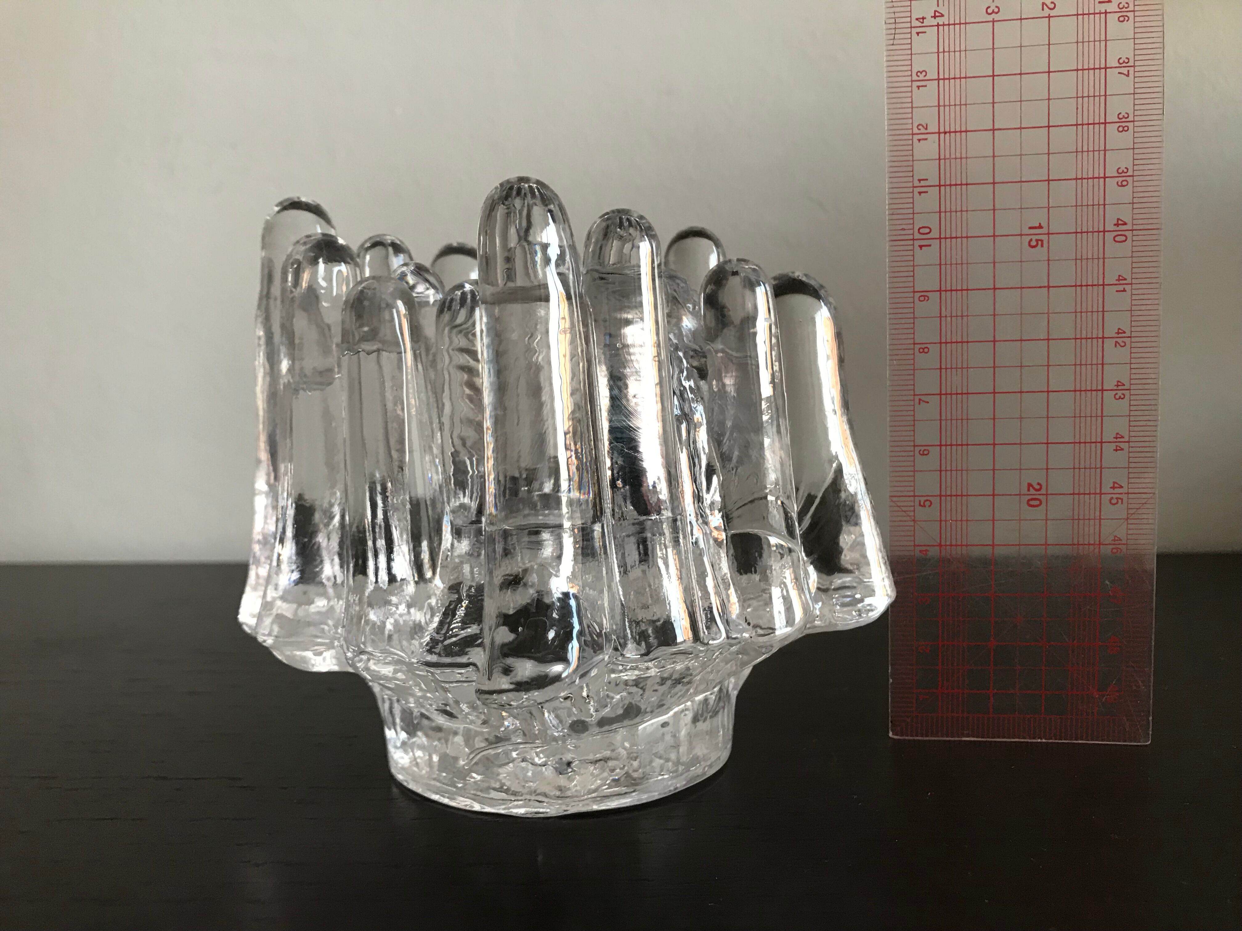 Kosta Boda's Scandinavian vintage glass candlestick
