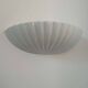 Paire d'applique vintage coquillages, porcelaine blanche, France 1970