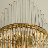 Pairs of magnificent crystal stem wall lights by Christoph Palme, Germany, 1970s.