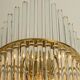 Pairs of magnificent crystal stem wall lights by Christoph Palme, Germany, 1970s.
