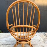 Rattan swivel chair