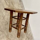 Breton octagonal oak table from the 20s and 30s