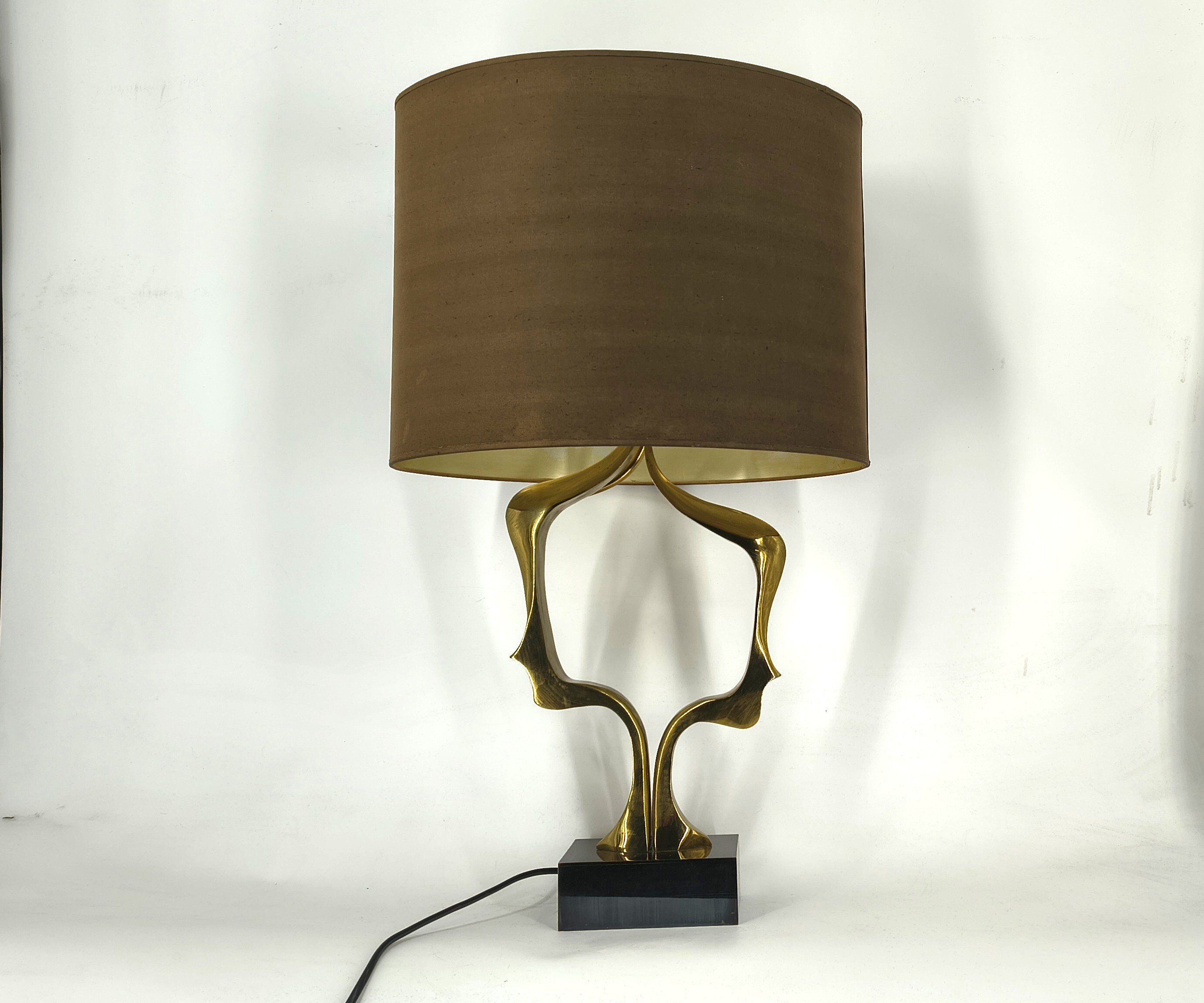 Bronze table lamp by Willy Daro, 1970s