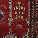 Handmade persian kashan rug 136x210cm