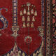 Tapis persan fait main de Kashan 136x210cm