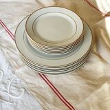 Set of 6 porcelain dessert plates